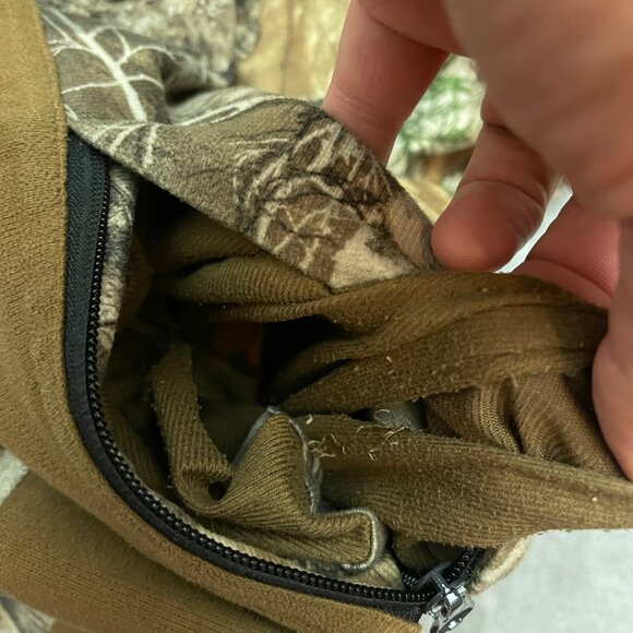 Real Tree Jacket Edge Scent Factor Camo Hunting Full Zip Hooded Mens XXL (Flaws) - Picture 12 of 13